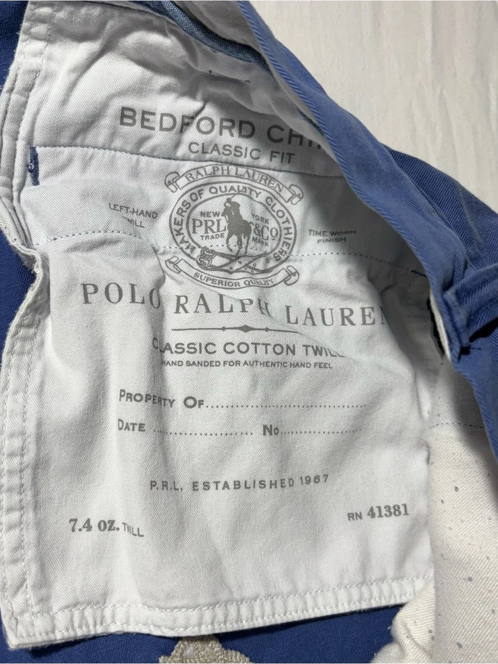 Polo by Ralph Lauren Blue Embroidered Knot Shorts